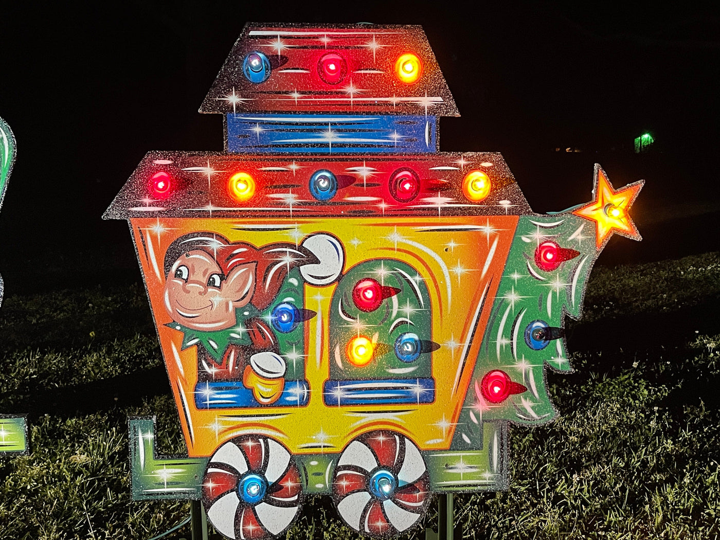 Christmas Santa Train Outdoor Decor