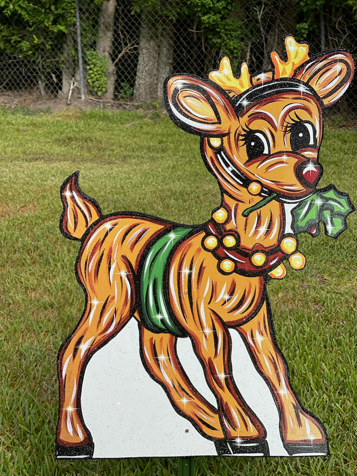 Christmas Reindeer Yard Decor