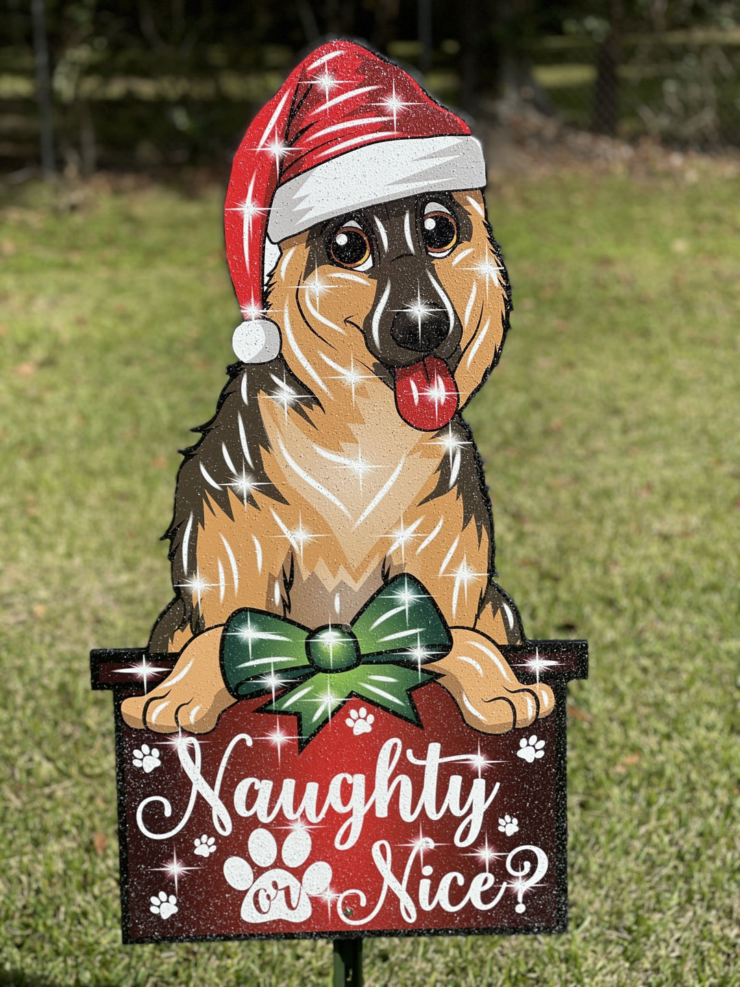 Christmas Dog Outdoor Decoration