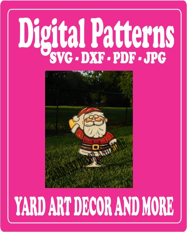 Christmas Santa Rudolph  Story Yard Art Digital Template