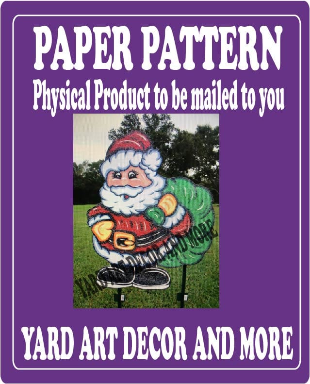 Christmas Santa Little People Yard Art Paper Pattern