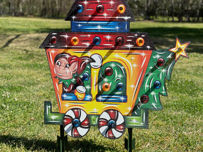 Christmas Santa Train Outdoor Decor
