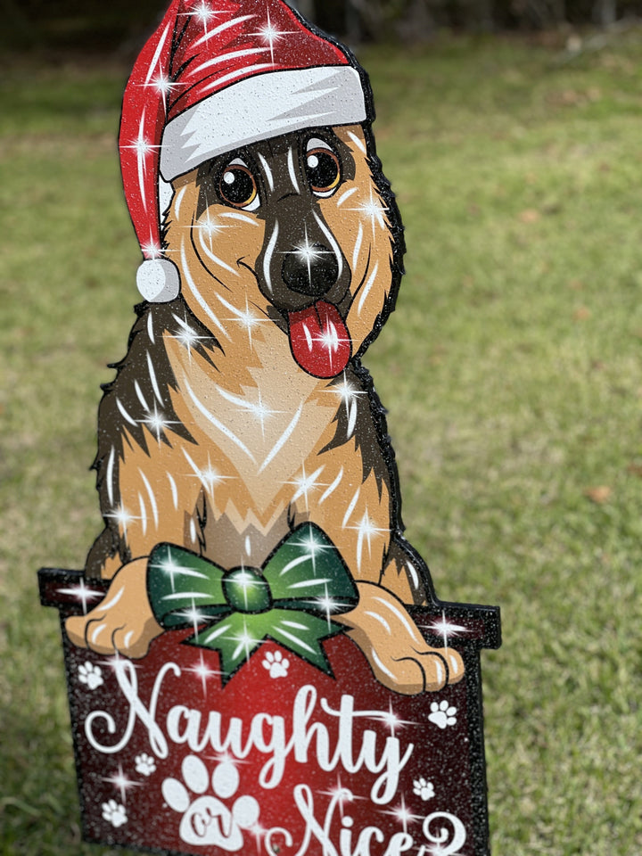 Christmas Dog Outdoor Decoration