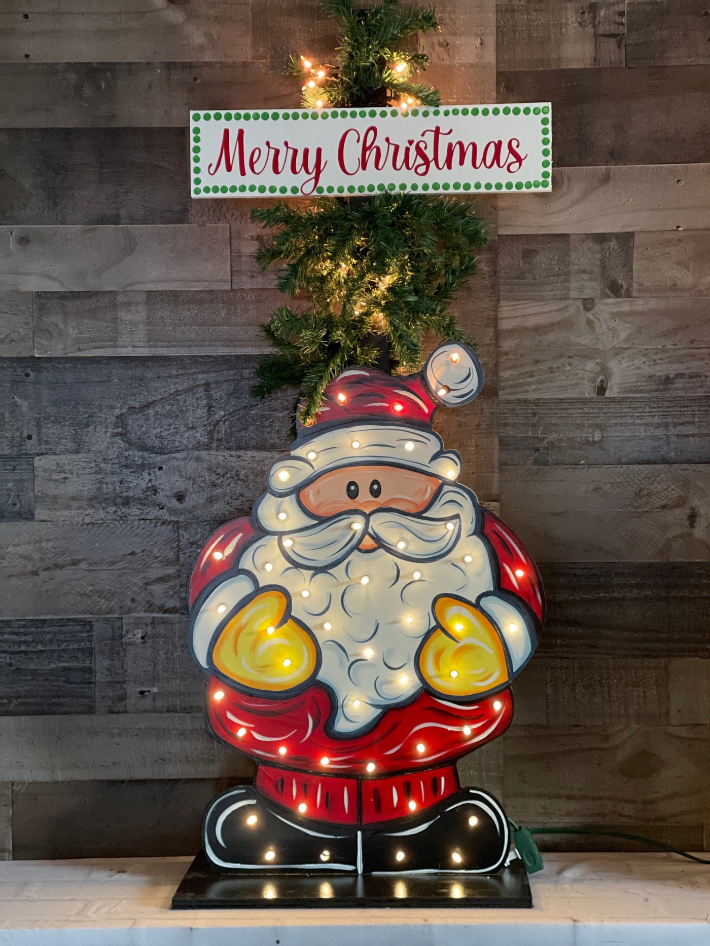 Lighted Santa Christmas Porch Greeter