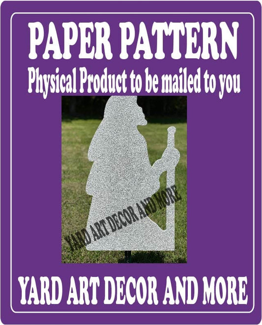 Merry Christmas Yard Art Nativity Right Facing Shepherd Paper Pattern
