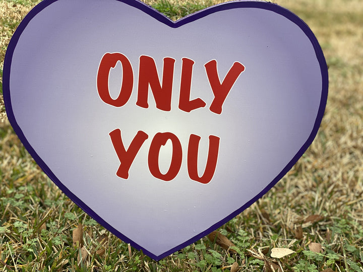 Valentines Day Yard Art