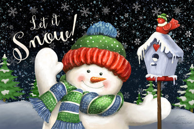Let It Snow Outdoor Christmas Yard Sign