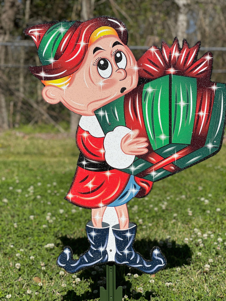 Christmas Elf Yard Decoration Sign