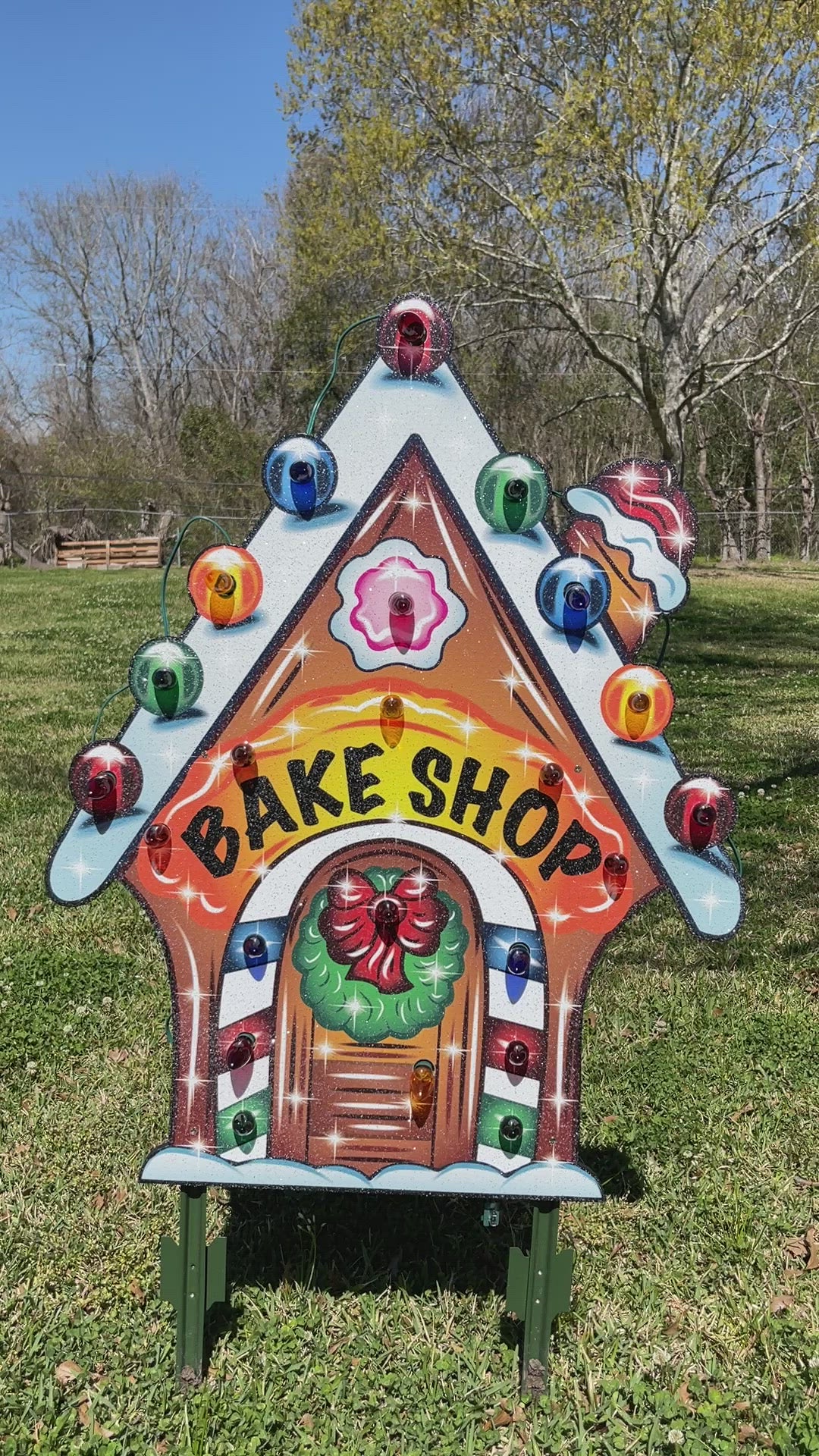 Bake Shop Gingerbread Christmas Outdoor Decoration