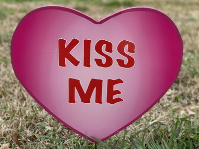 Valentines Day Yard Art