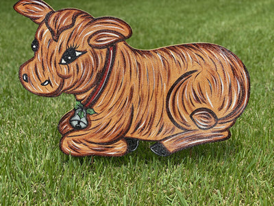 Christmas Nativity Cow Yard Art Decoration
