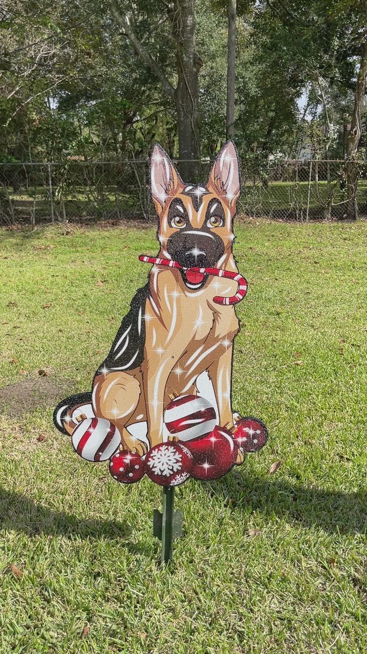 Christmas Dog Outdoor Decoration