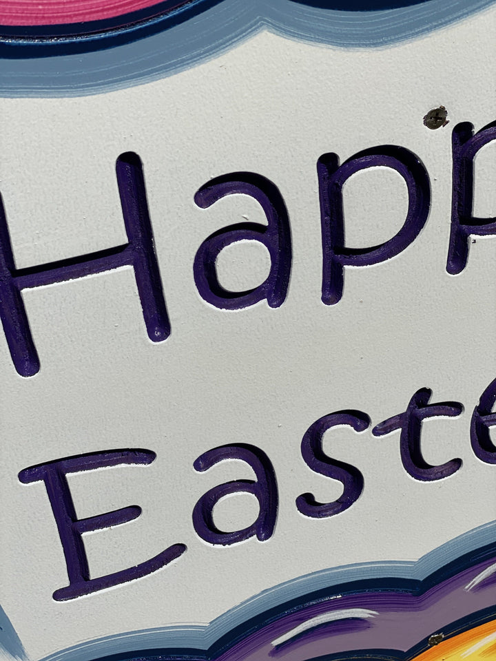 Happy Easter Chicks on Egg