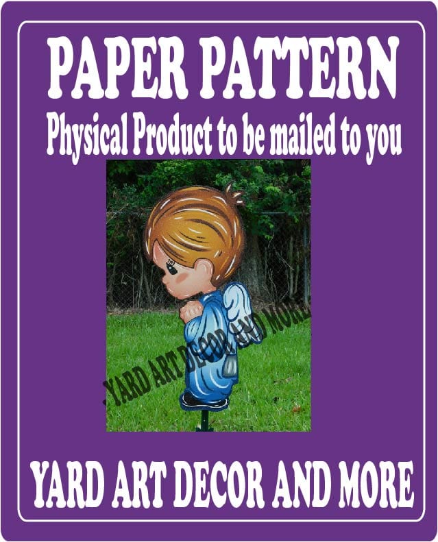 Christmas Nativity Praying Boy Yard Art Paper Pattern