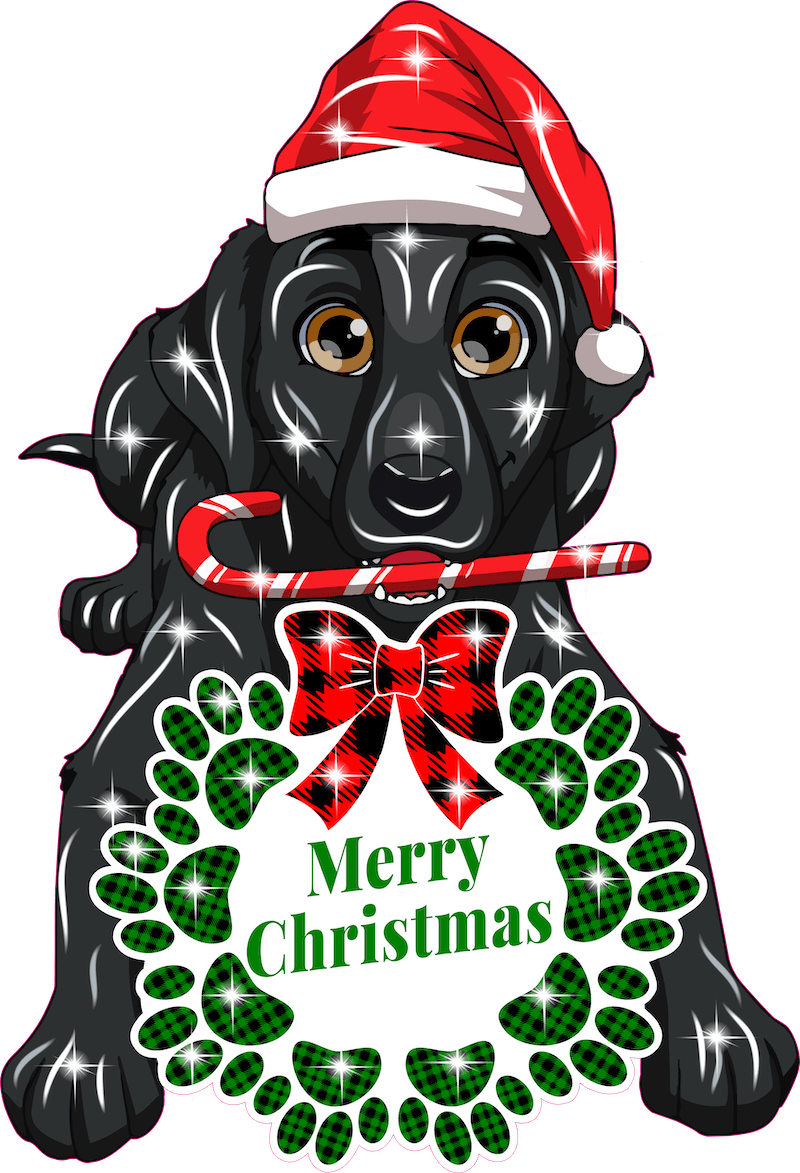 Christmas Dog Outdoor Decoration