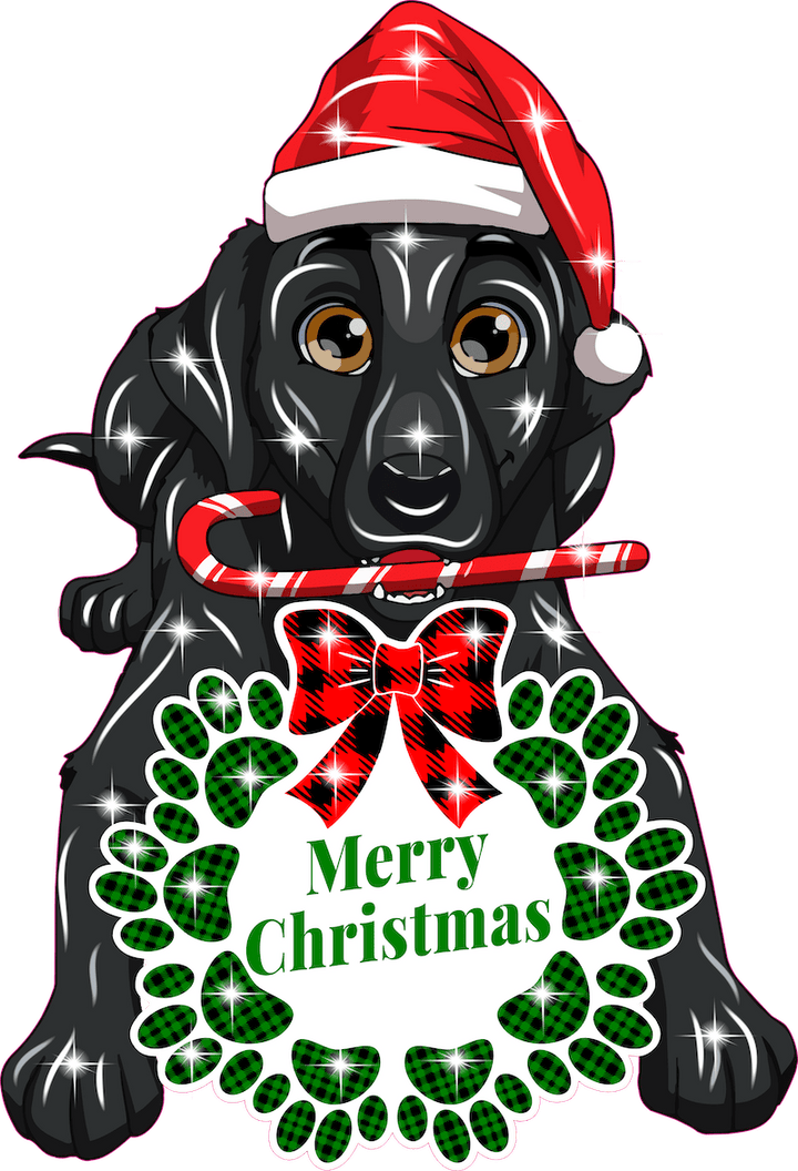 Christmas Dog Outdoor Decoration