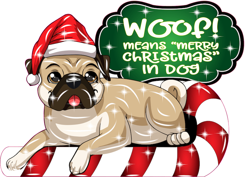 Christmas Dog Outdoor Decoration
