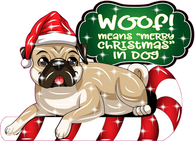 Christmas Dog Outdoor Decoration