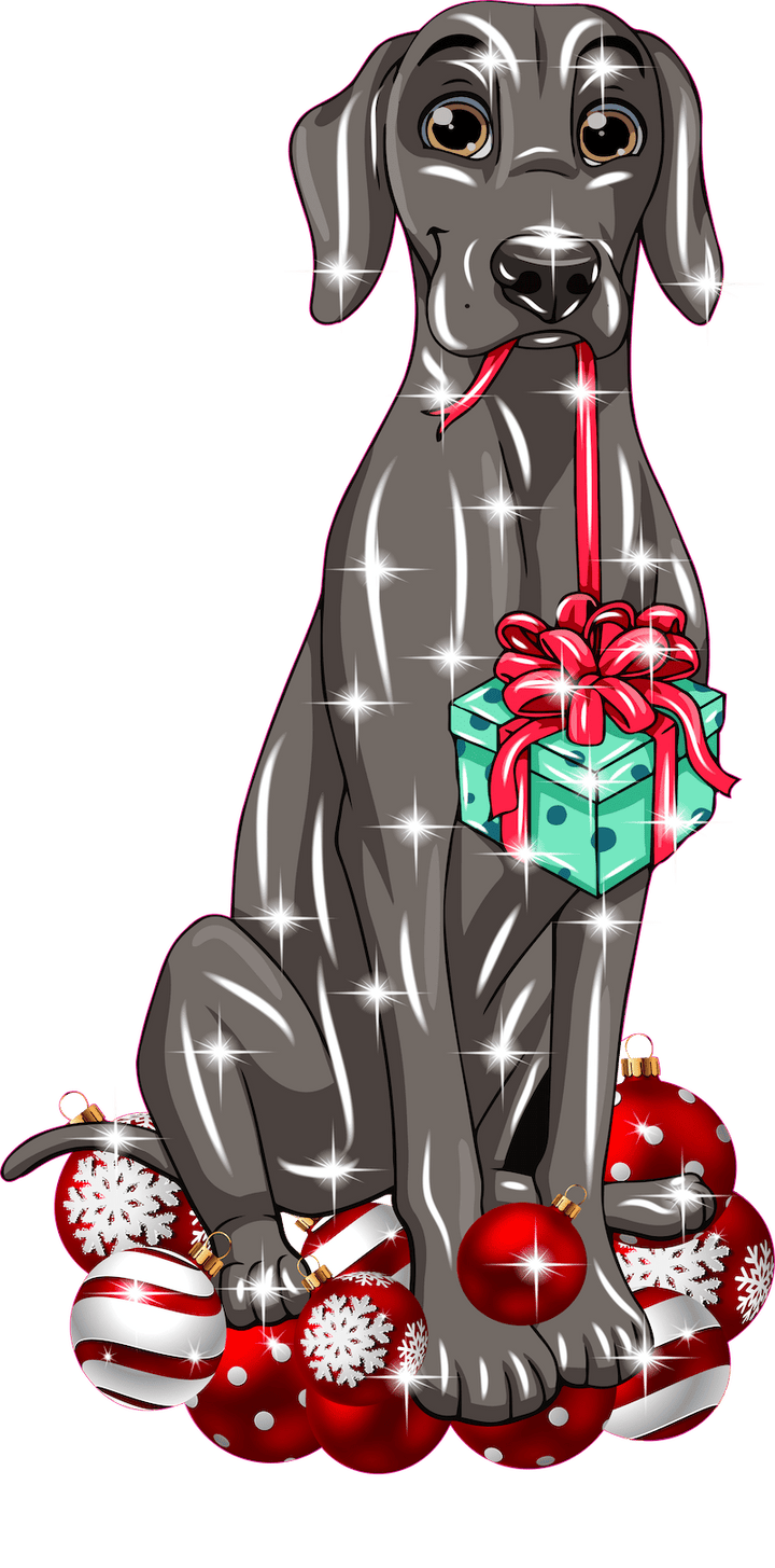 Christmas Dog Outdoor Decoration