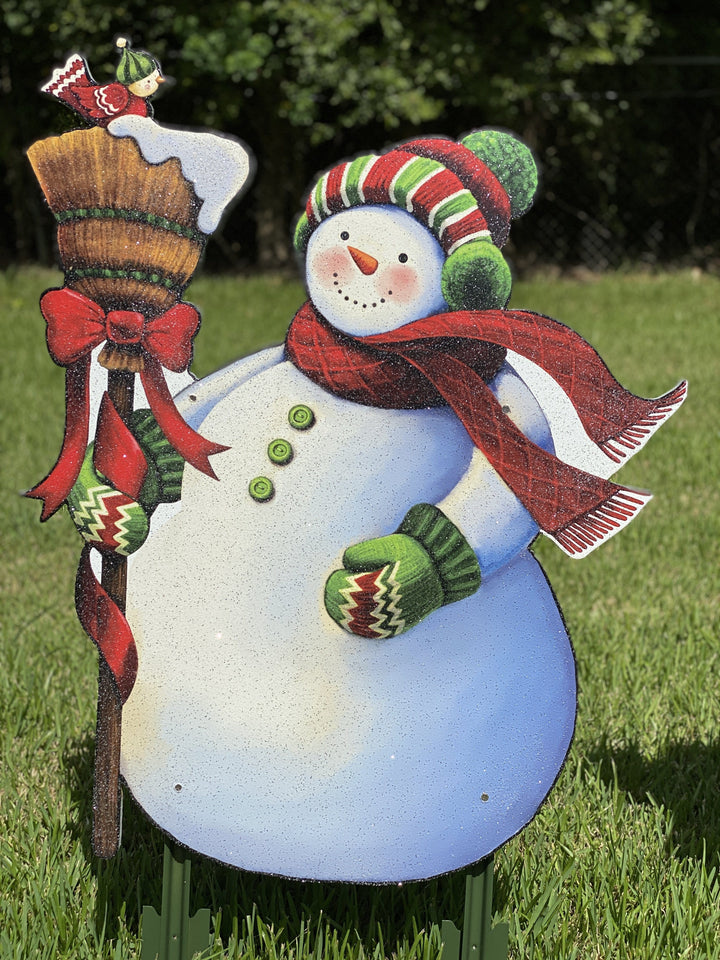 Christmas Snowman yard art decor