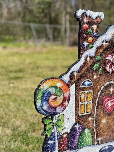 Christmas Gingerbread House Yard Sign
