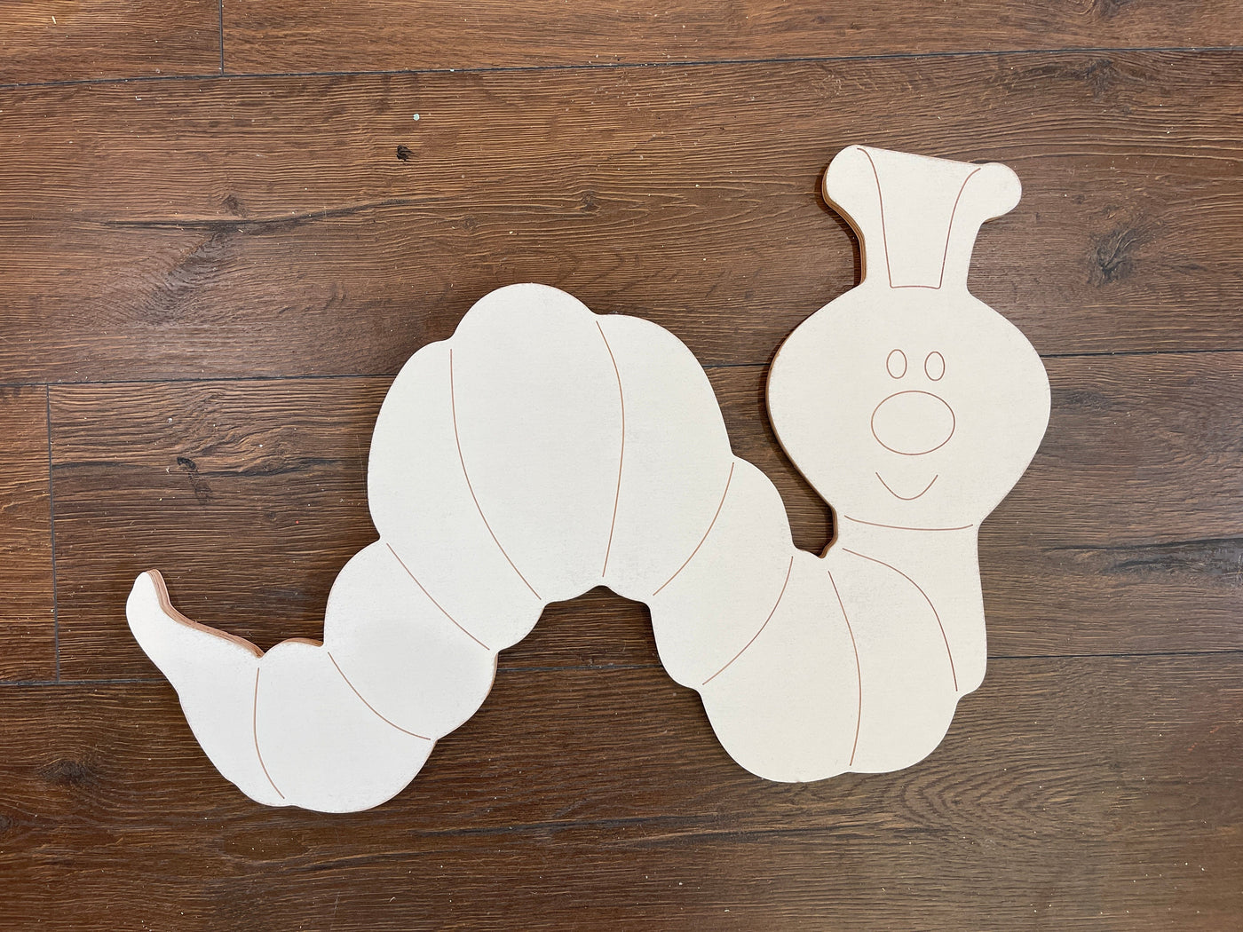 inch worm yard art decoration