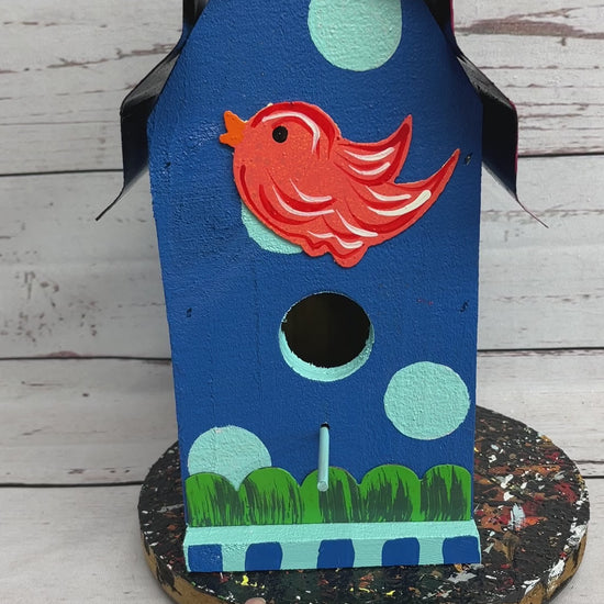 3D Blue Bird House