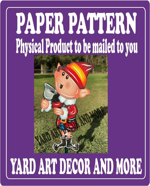 Christmas Boy elf with Bell Yard Art Paper Pattern