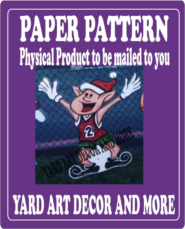 Christmas Basketball Boy Elf #2 Paper Pattern