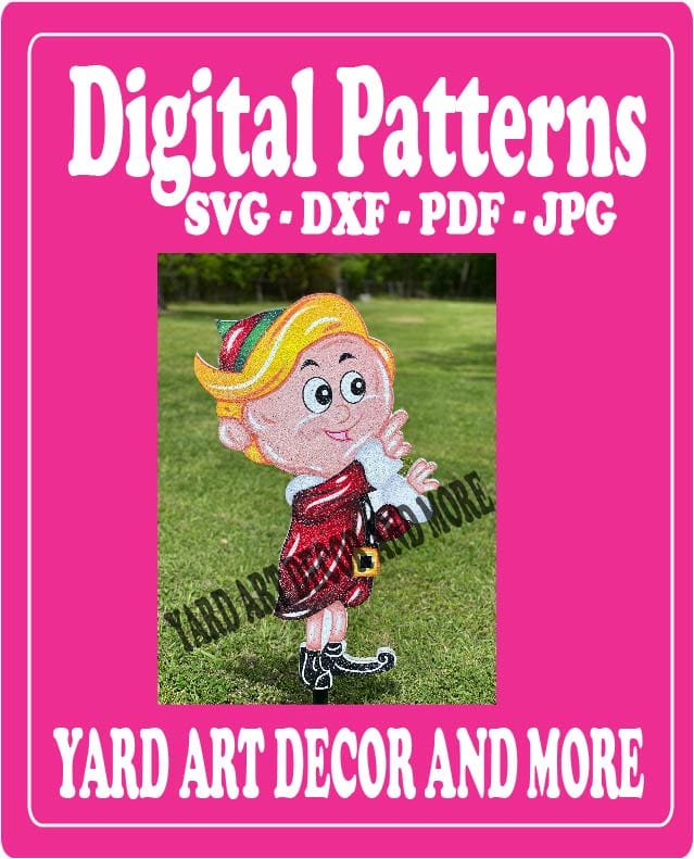 Christmas Hermie Boy Elf Yard Art Digital Template