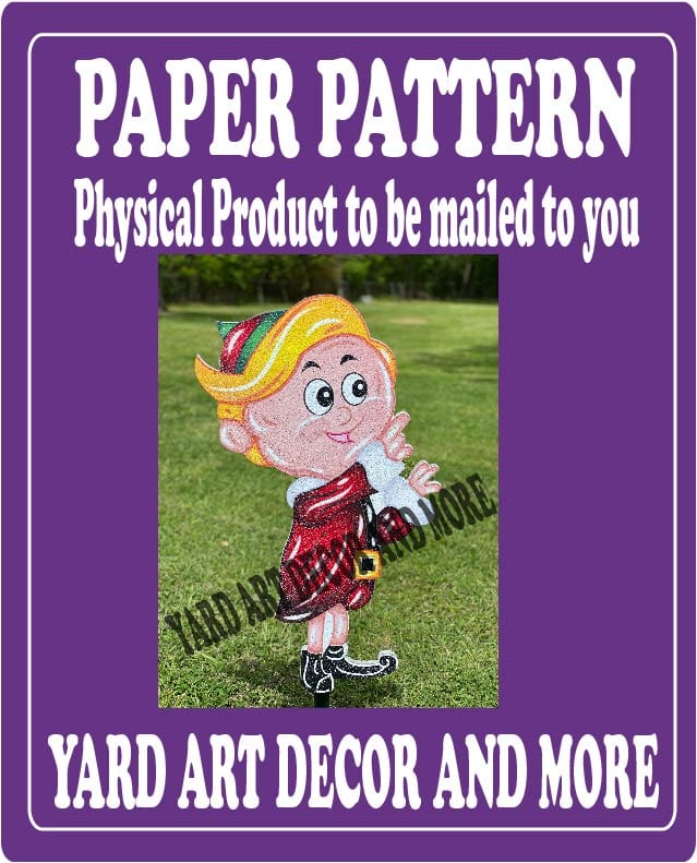 Christmas Hermie Boy Elf Yard Art Paper Pattern