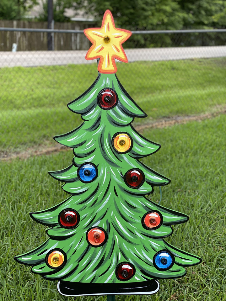 Lighted Tree Christmas Blank