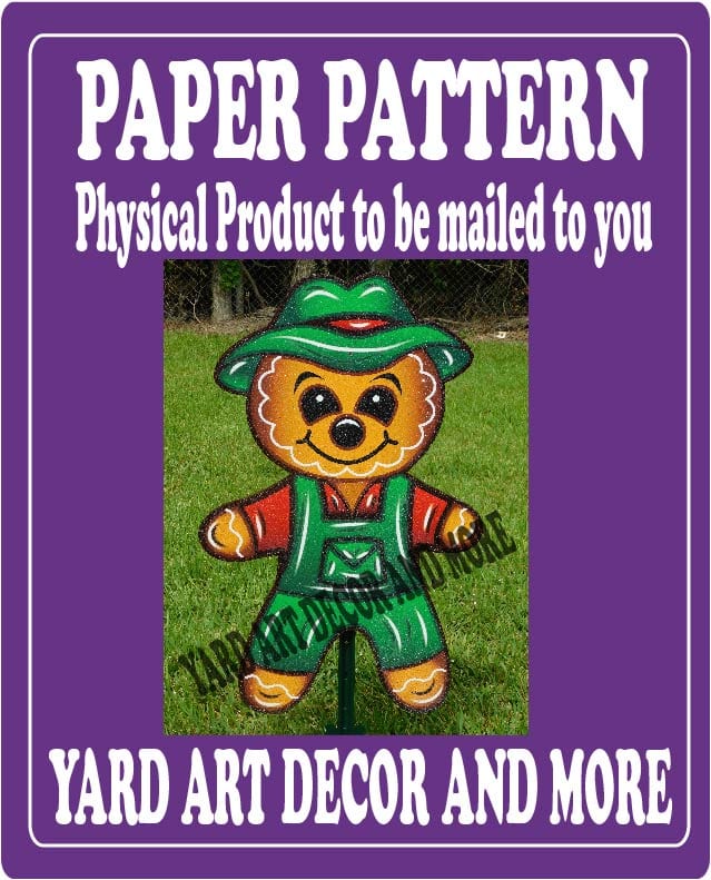 Christmas Gingerbread Dad Paper Pattern