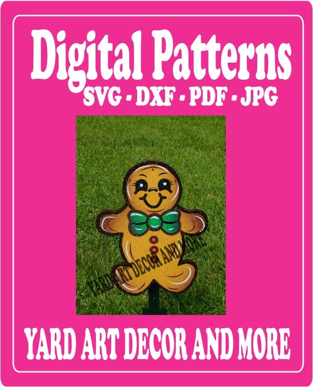 Christmas Gingerbread Sugar Baby Yard Art Digital Template