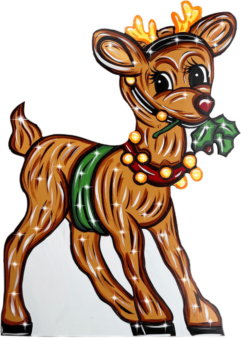 Christmas Reindeer Yard Decor