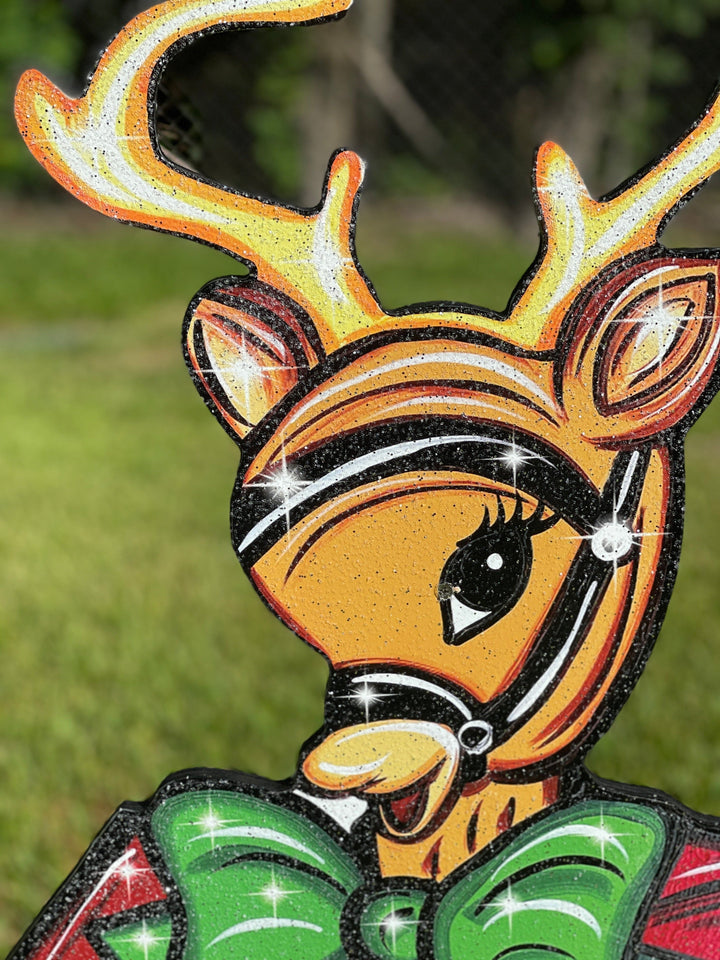 Christmas Reindeer Yard Decor