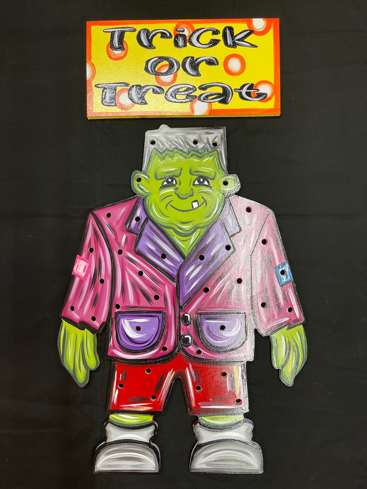 Lighted Frankenstein Porch Greeter Blank Painted by you!