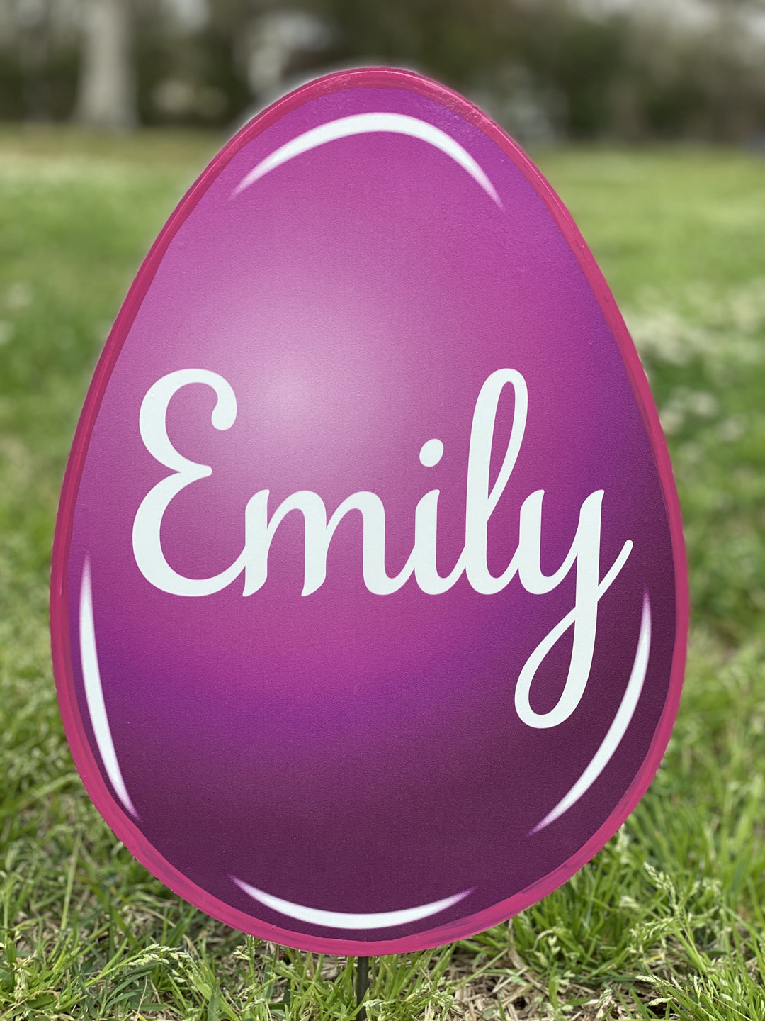 Easter Yard Art-Easter Eggs Solid Colors Personalized