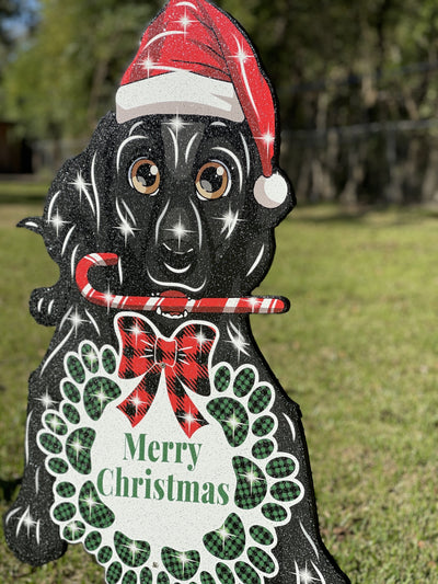 Christmas Dog Outdoor Decoration
