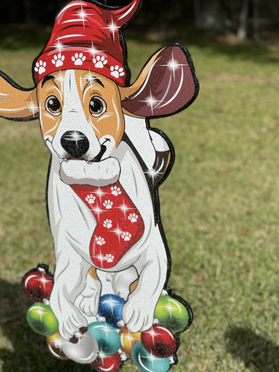 Christmas Dog Outdoor Decoration