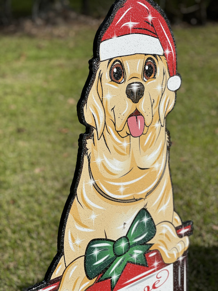 Christmas Dog Outdoor Decoration
