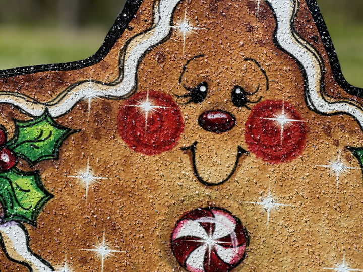 Gingerbread Star Cookie Christmas yard Art