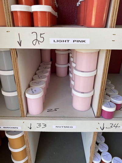 light pink exterior yard art paint