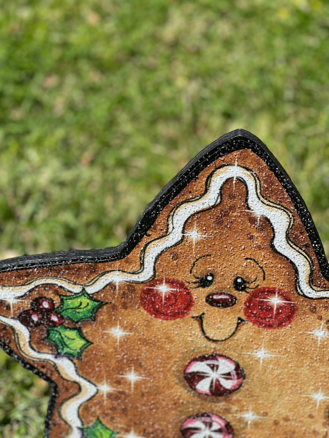 Gingerbread Star Cookie Christmas yard Art