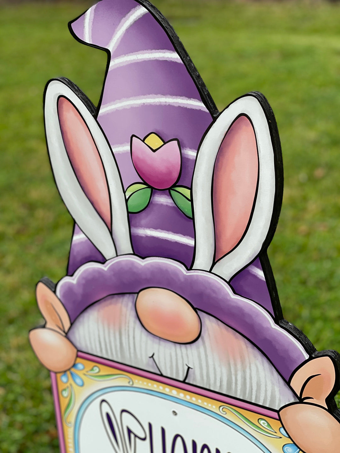 Gnome Happy Easter Sign