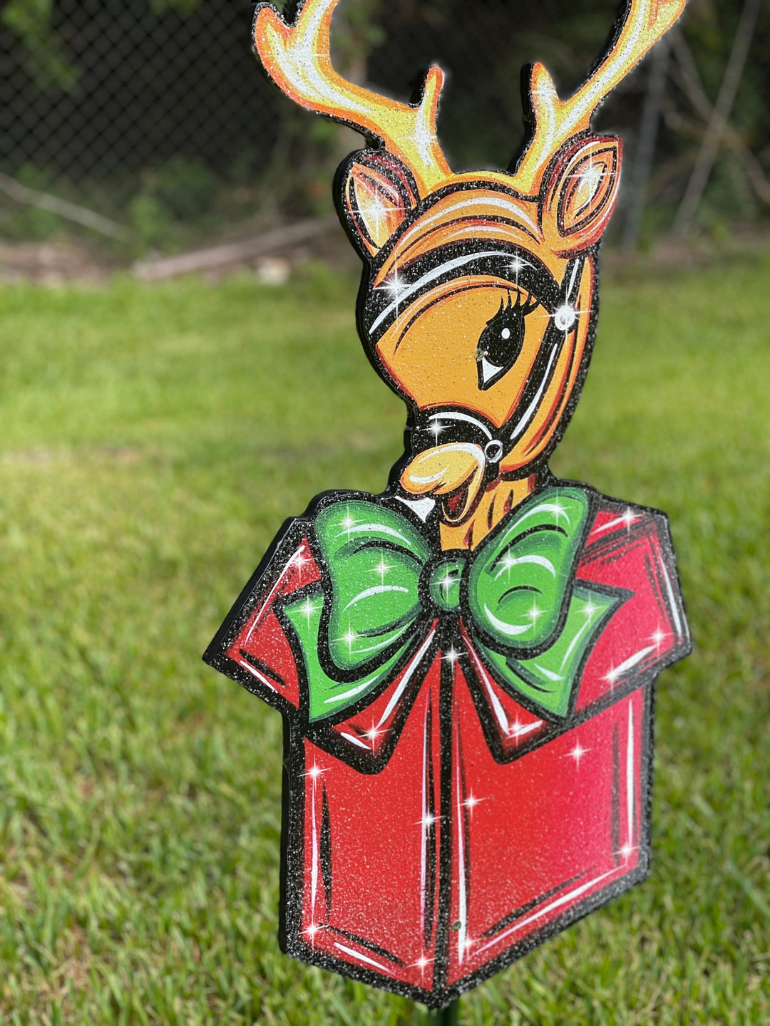 Christmas Reindeer Yard Decor