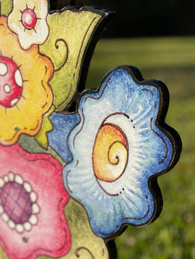 flower bundle yard sign outdoor decoration