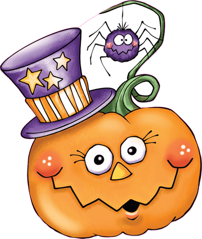Smiling Pumpkin Hanging Spider Yard Art Decoration
