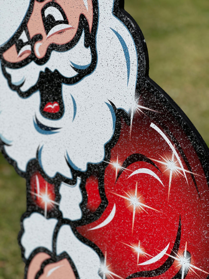 Christmas Golfing Santa Yard Decoration