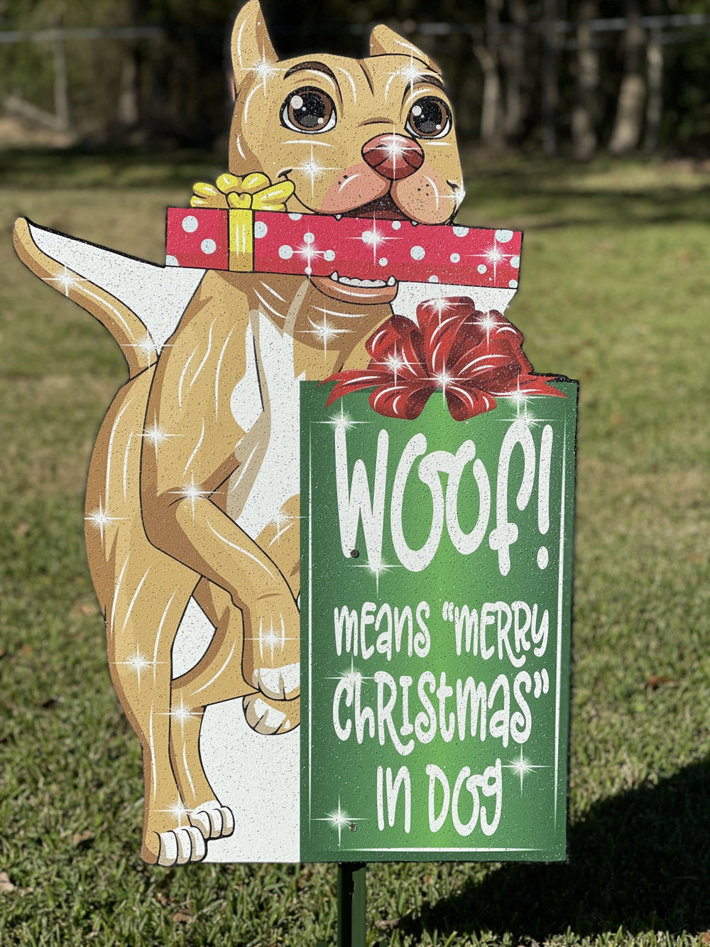 Christmas Dog Outdoor Decoration